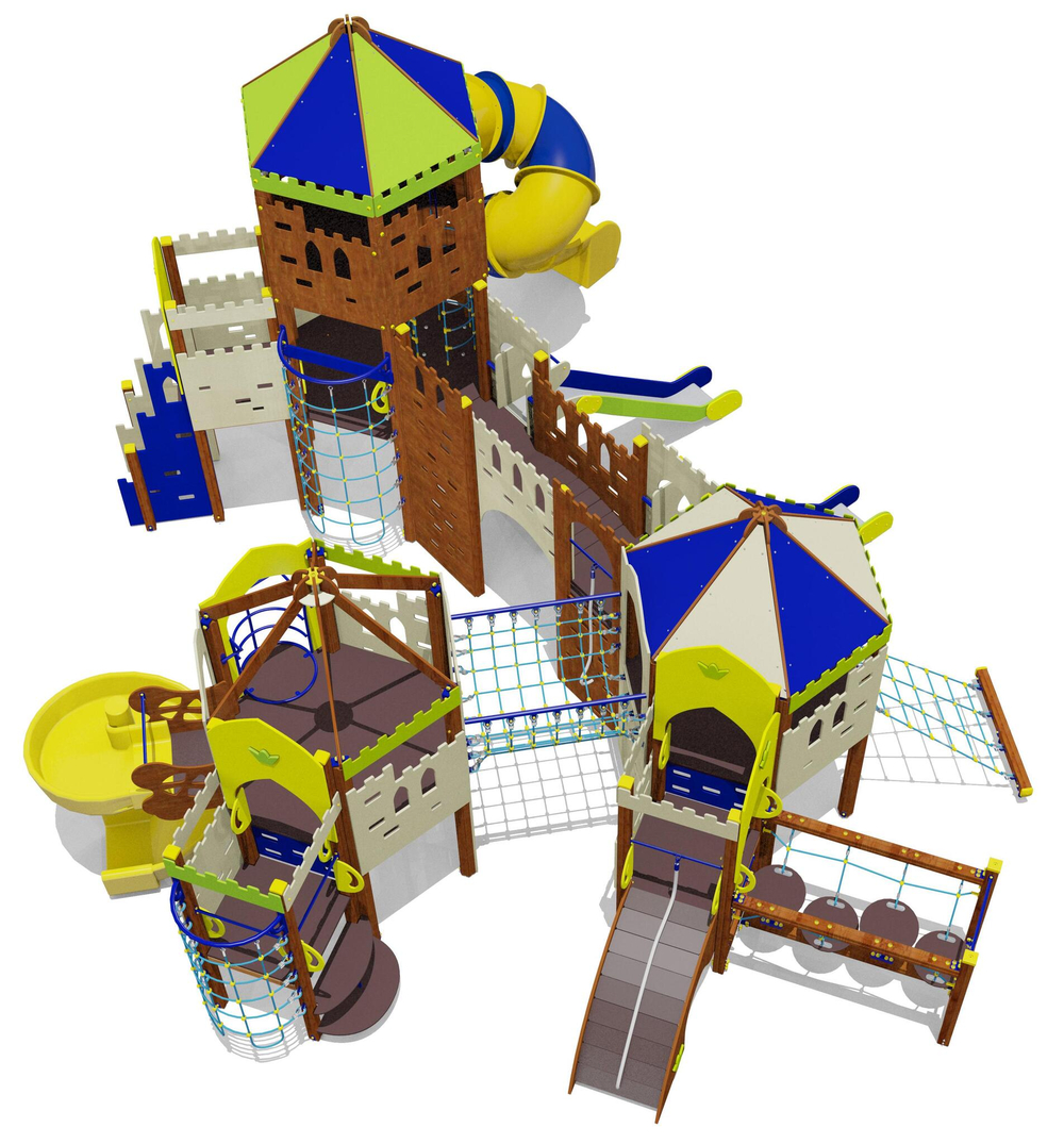 Игровой комплекс для детей 6-12 лет для уличной площадки