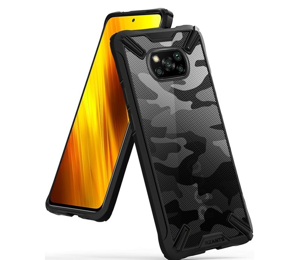 Чехол в стиле камуфляж для Xiaomi Poco X3 NFC и Poco X3 Pro, серия Camouflage от Rzants