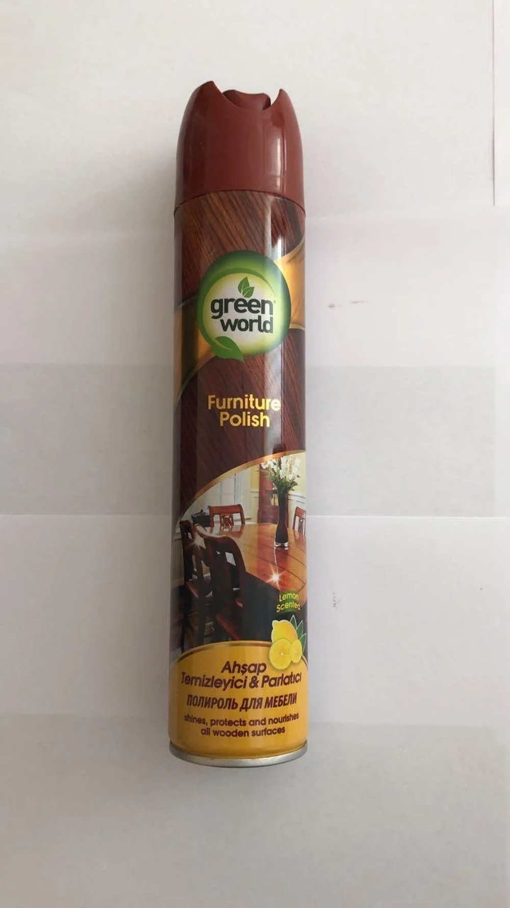 Полироль для мебели Green world (грин ворлд), 300 мл.