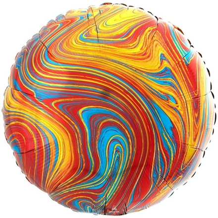 Шар Anagram круг 18" с рисунком Мрамор полноцвет #42087