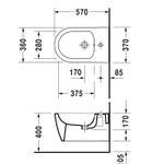 Биде подвесное Duravit Me by Starck 2288150000