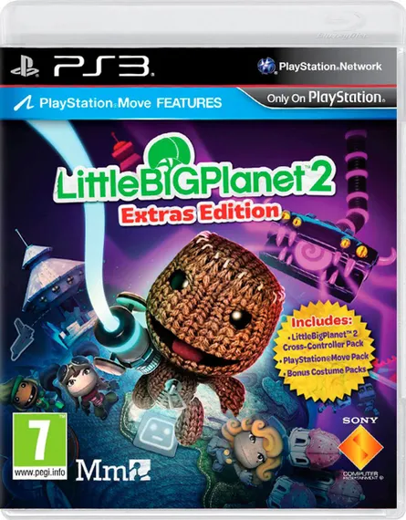 PS3 LittleBigPlanet 2 Расширенное издание (поддержка PS Move) (Б/У, Полностью на русском языке, BCES-01693)