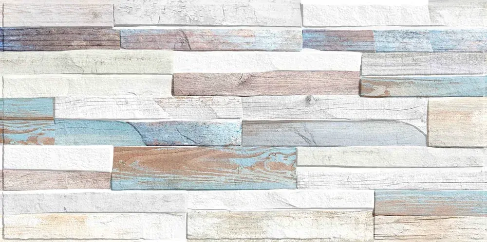 Настенная плитка ALMA Ceramica TWU09MTN604 Mattone 50x24.9 микс глянцевая под дерево