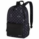 Рюкзак HEIKKI POSITIVE (ХЕЙКИ) универсальный, карман-антивор, "Gray Chess", 42х28х14 см, 273855