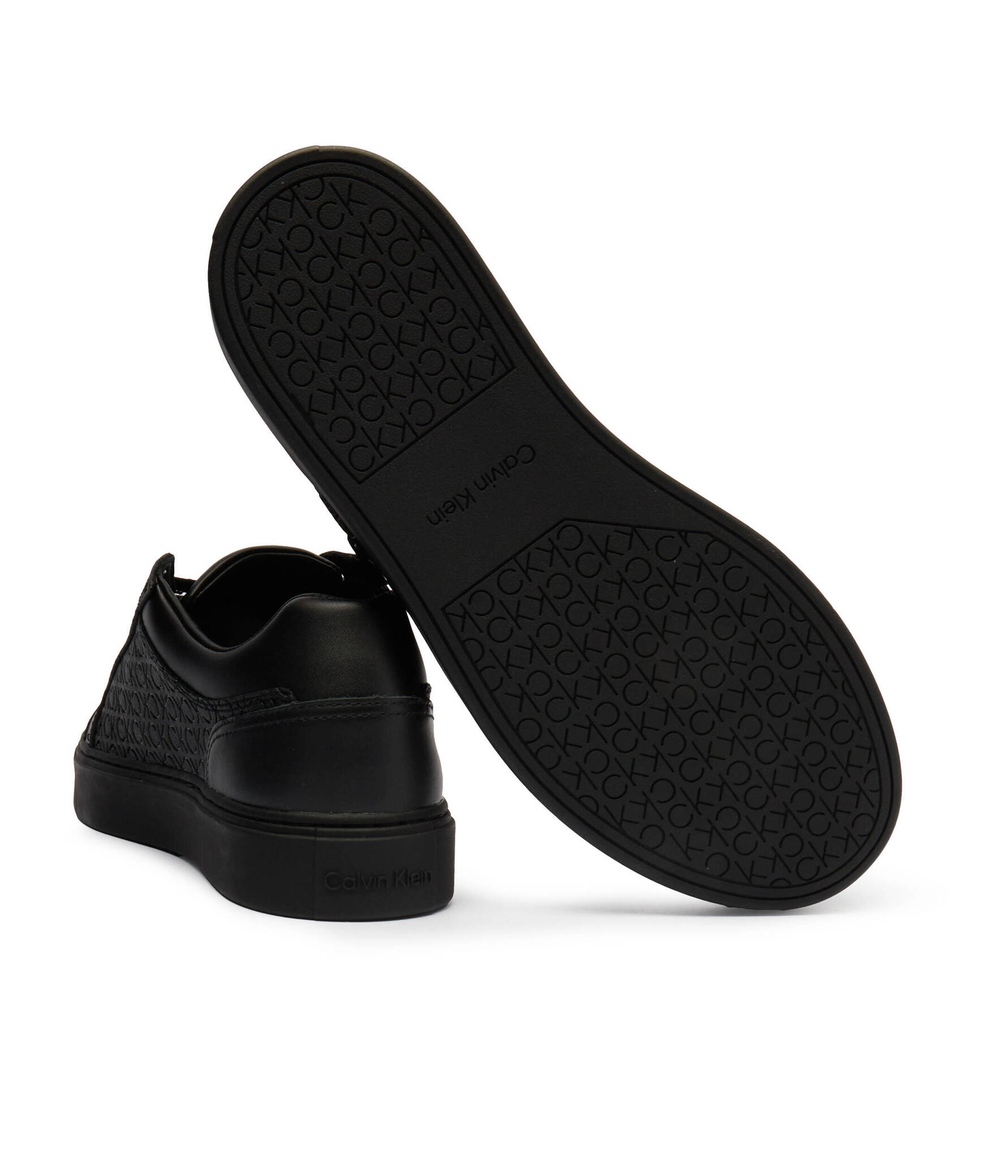 Кожаные кроссовки Calvin Klein - черный(HM0HM01496)
