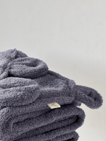 Махровое полотенце с капюшоном 85х85, Чернильный