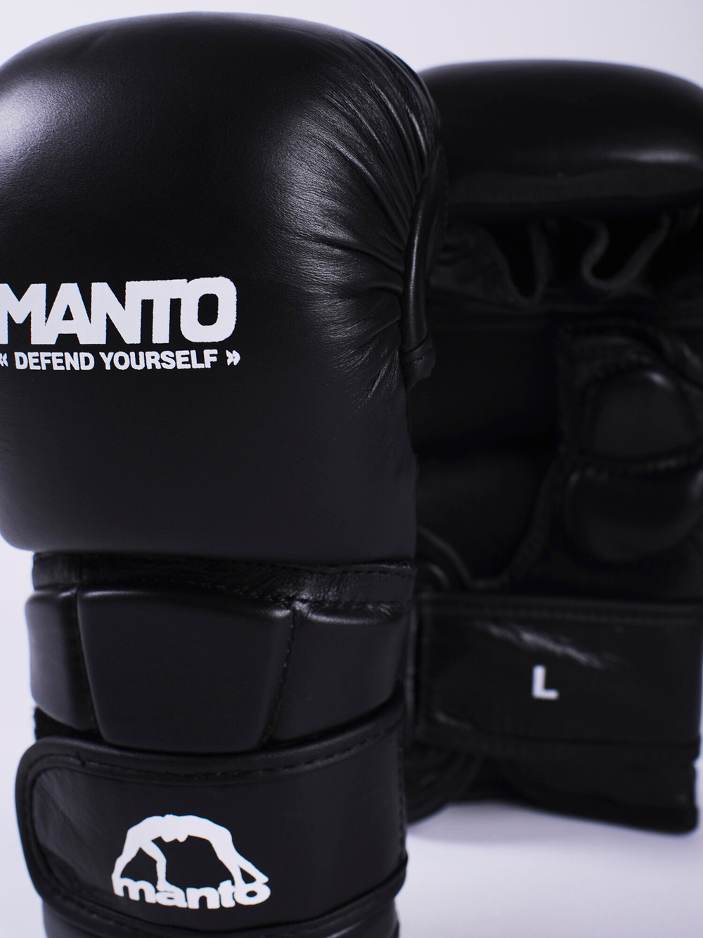 Перчатки MANTO MMA PRO черно-белые