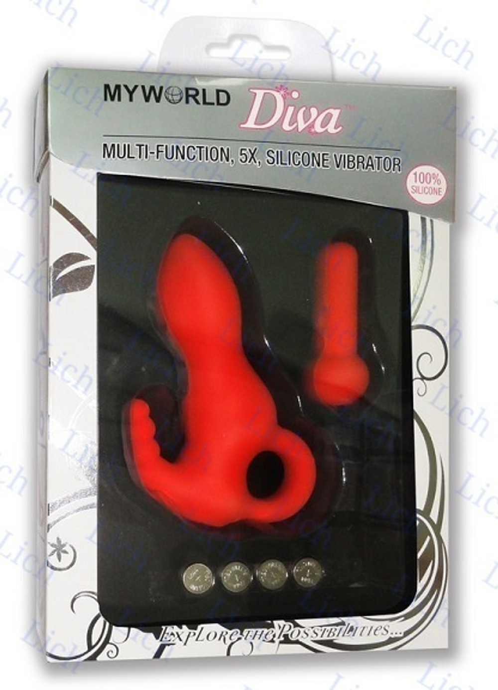 Вибратор с клиторальной стимуляцией и 5 режимами вибрации