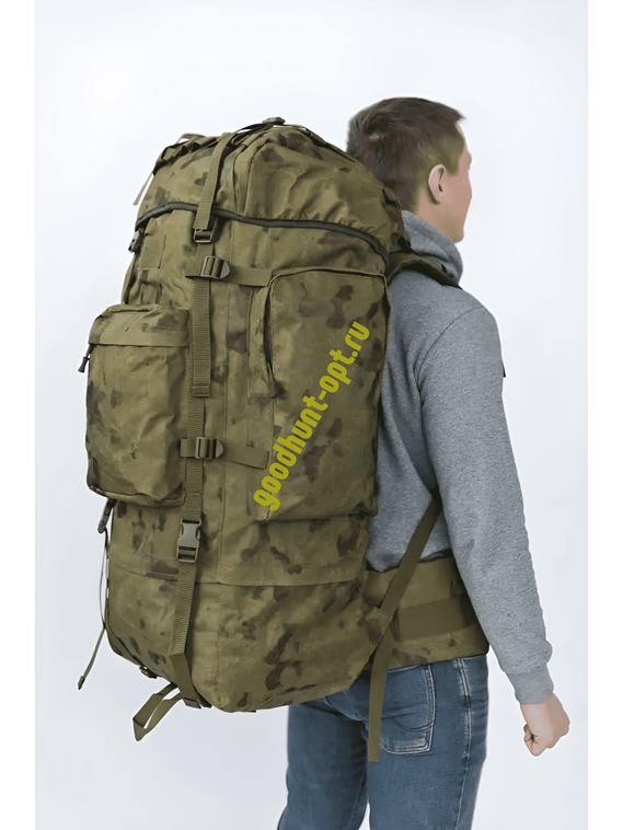 Тактический военный походный каркасный рюкзак 100 л Мох