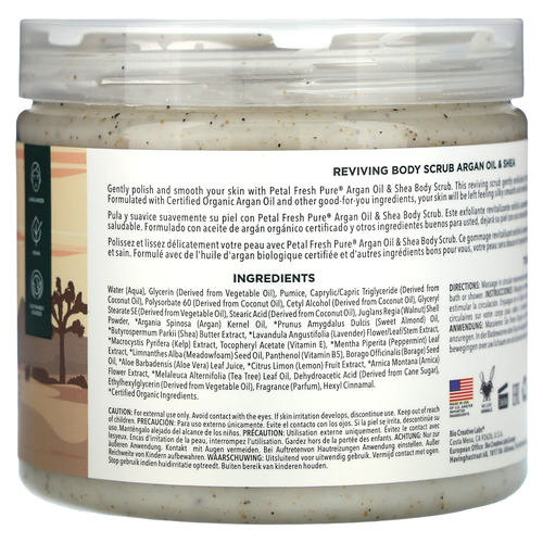 Petal Fresh, Pure, восстанавливающий скраб для тела, аргановое масло и ши, 473 мл (16 жидк. унций)