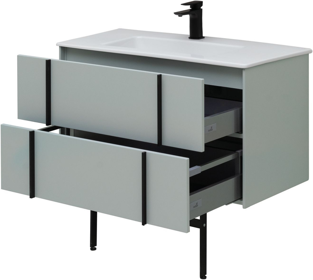Тумба с раковиной Allen Brau Reality 90 см 1.32006.PWM папирус матовый