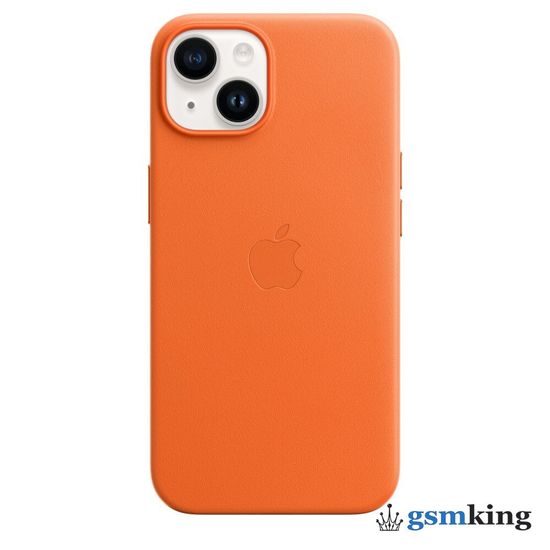 Apple Leather Case with MagSafe iPhone 14 Orange (Оранжевый) MPP83ZM/A