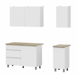 Кухонный гарнитур Den 2,0м Белый/Дуб Сонома