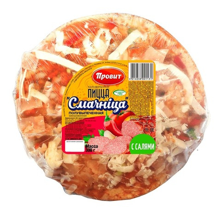 Пицца "Смачніца" с салями 300г. Провит