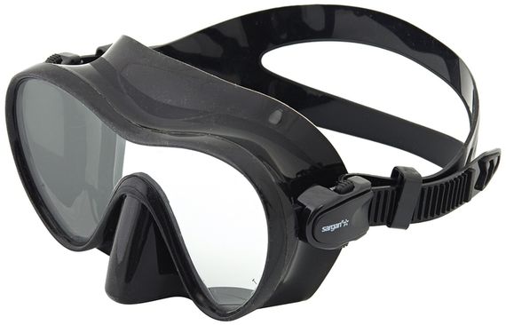 Набор маска+трубка Sargan Агидель Black Type черный