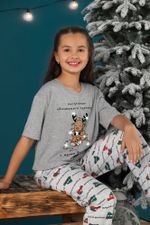 Костюм для девочки Каникулы-1.2 Виотекс СЕРЫЙ МЕЛАНЖ