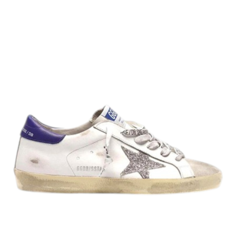 Кеды Женские GOLDEN GOOSE 'SUPERSTAR' in leather with glittery star