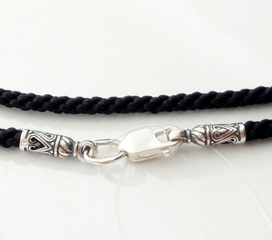 Гайтан текстильный черный 1,8 мм_2