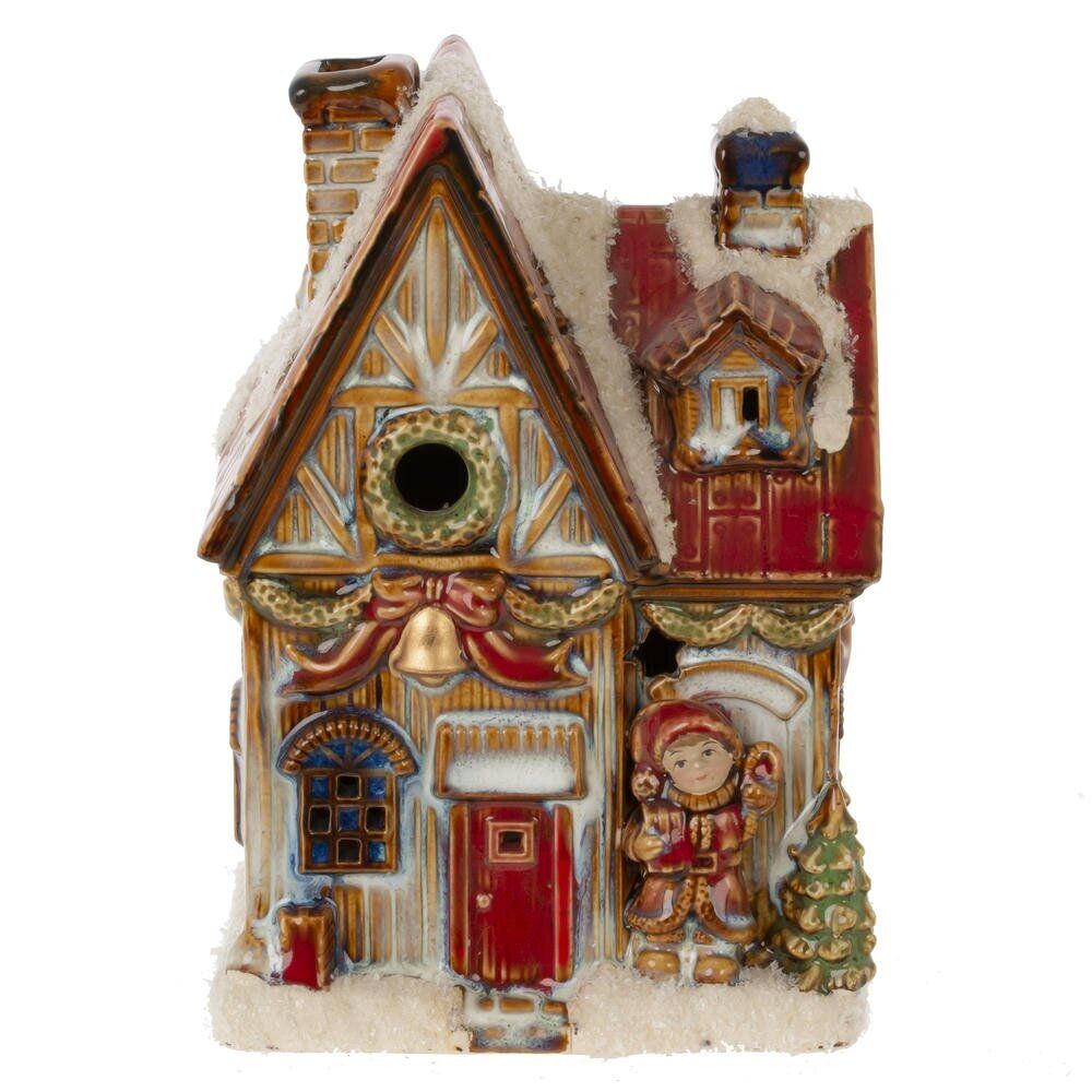 GAEM Фигурка декоративная с подсвет "Домик" (AAx2, н/п), L10,5 W8,5 H14,5 см