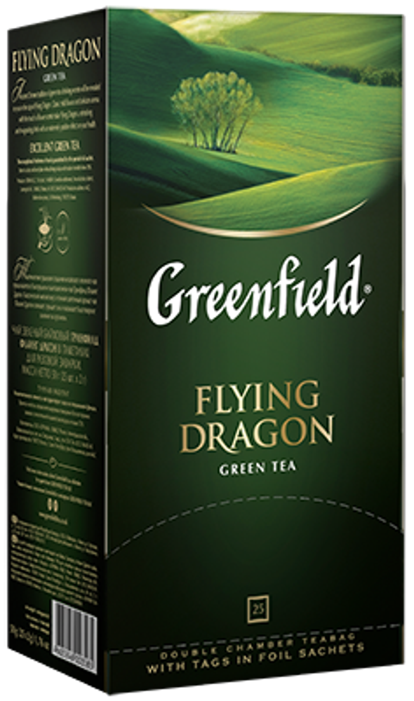 Чай зеленый Flying Dragon, Greenfield, 25 пак.