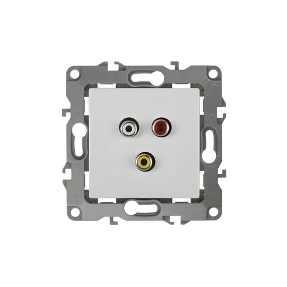 Розетка ЭРА Серия 12 12-3113-01 RCA IP20 белый | Эра 12