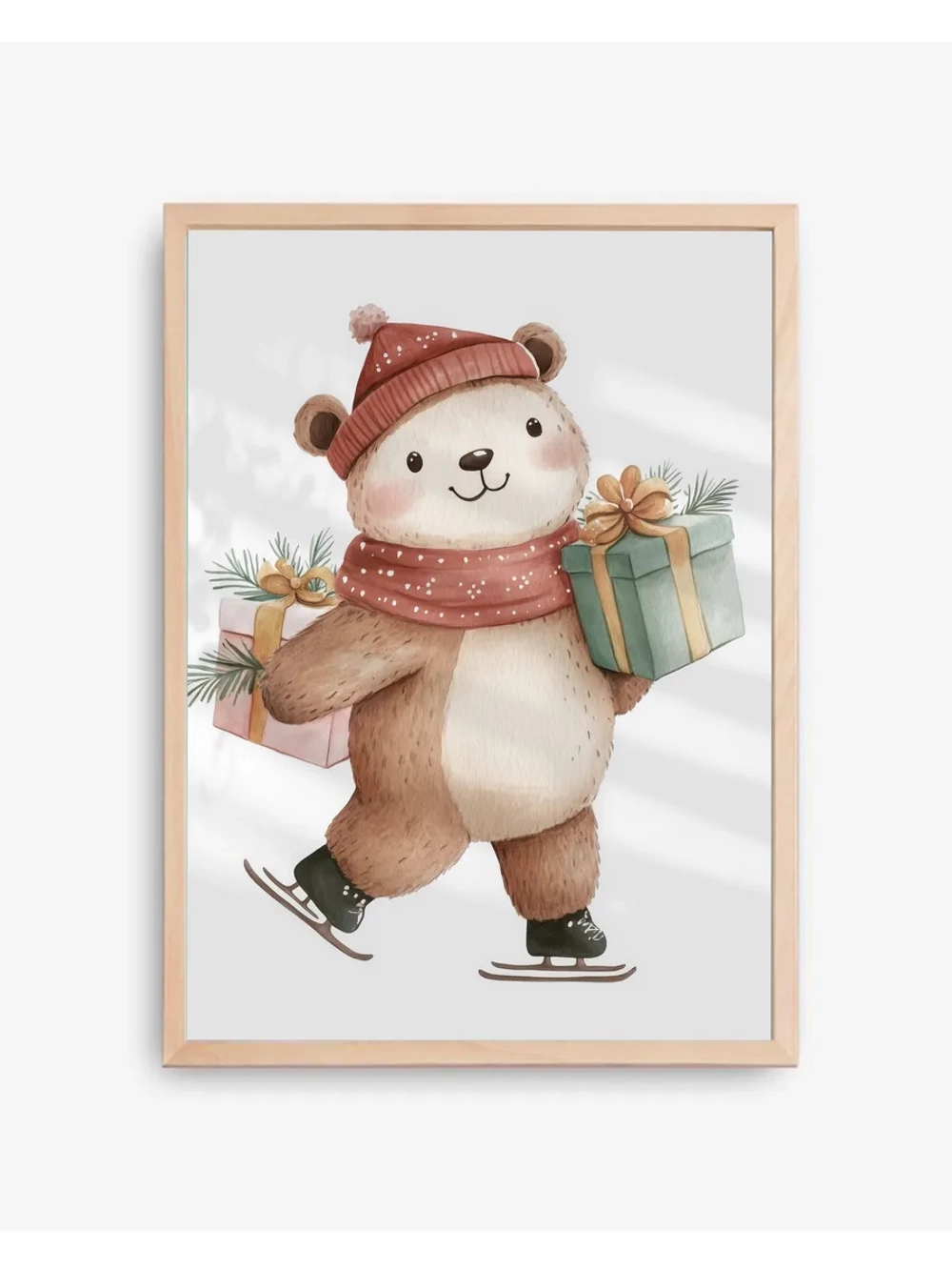 Декор новогодний постер на стену 60х90 см