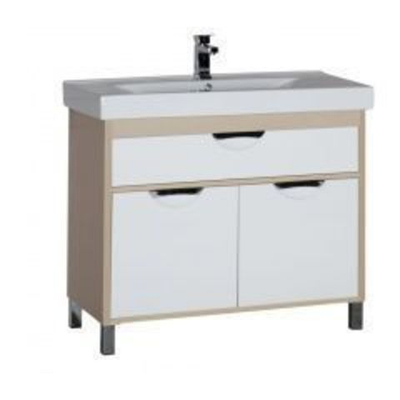 Тумба с раковиной Aquanet Гретта 100 светлый дуб