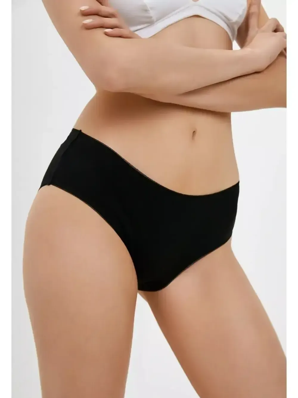 Трусы женские хлопковые слипы  средней посадки