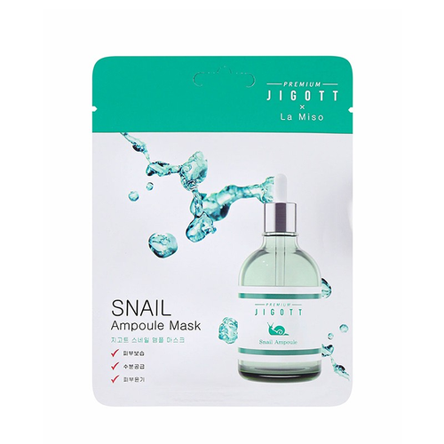 Маска ампульная Premium Jigott & La Miso с муцином улитки 27 мл