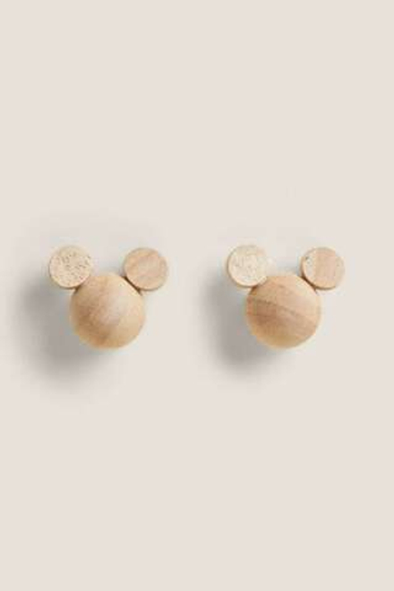 ZARA HOME МЕБЕЛЬНАЯ РУЧКА МИККИ МАУС ДЛЯ ДЕТЕЙ © DISNEY (НАБОР ИЗ 2 ШТ.) СВЕТЛО-БЕЖЕВЫЙ