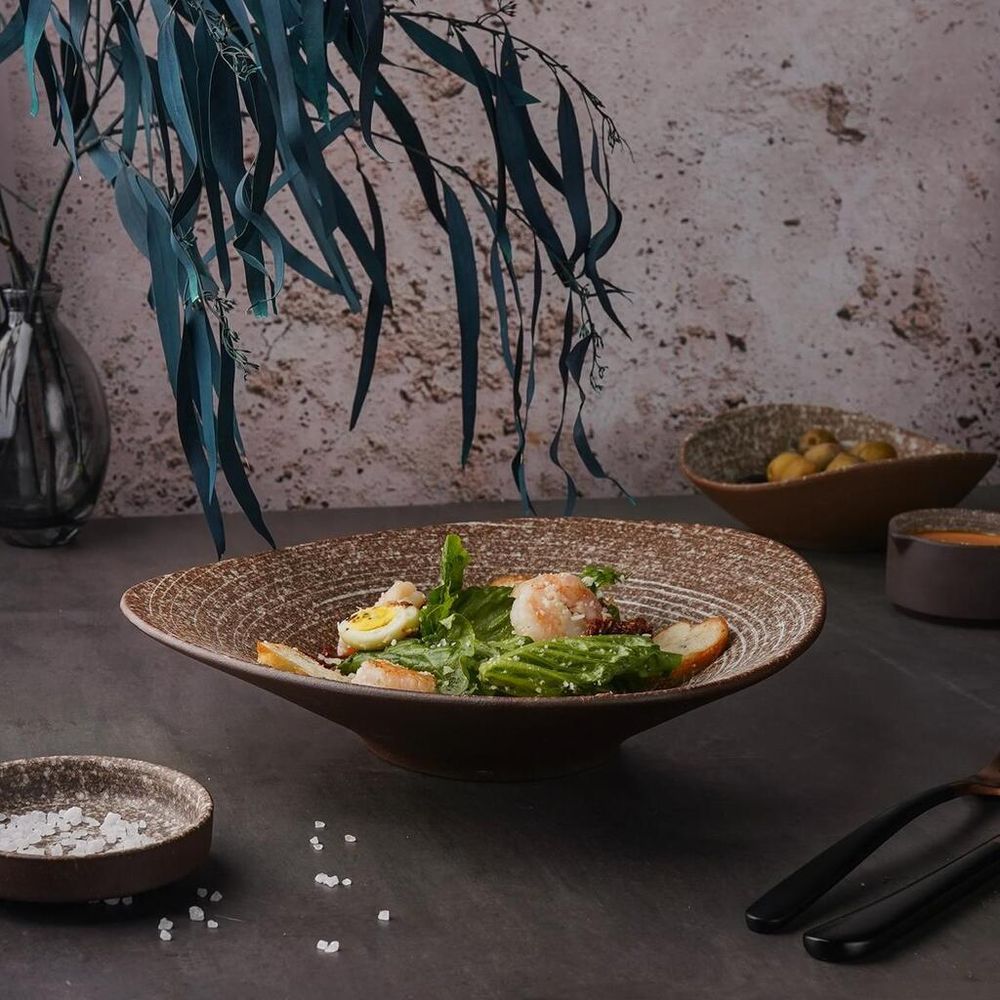 Салатник 500 мл 25,5*23,8 см h5,5 см Brown Untouched Taiga P.L. Proff Cuisine [1]