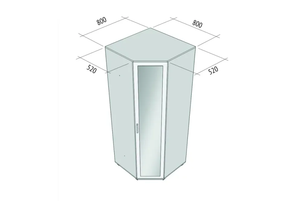 Шкаф угловой "Ева" Е58, ЛДСП, МОДЕРИУМ, г. Ижевск