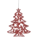 Подвеска «Вечерняя ёлочка» 8*10 см, Янтарь