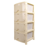 Комод 4 ящика, Беленый дуб, 39х47х95 см, 0352, Violet