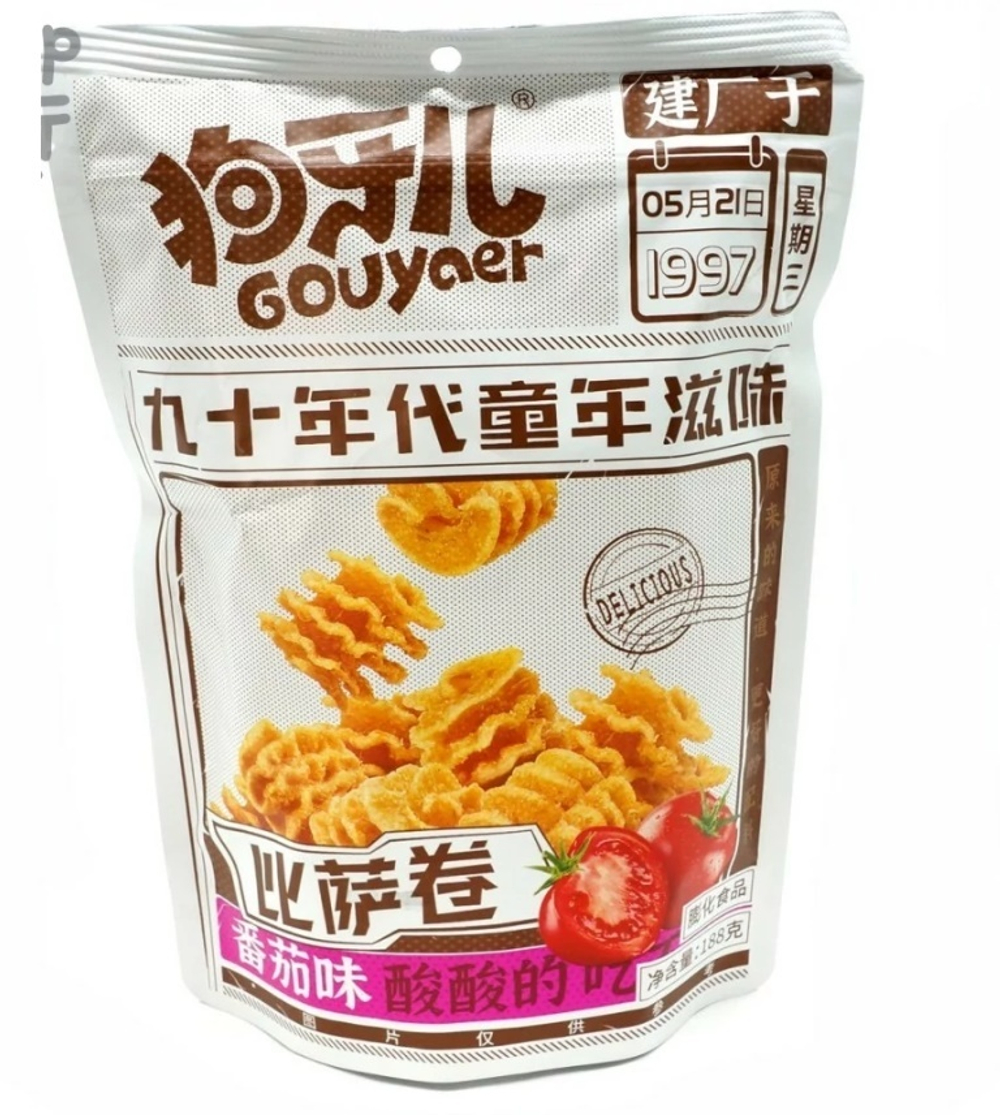 Чипсы GOUYAER вкус ТОМАТА 188гр