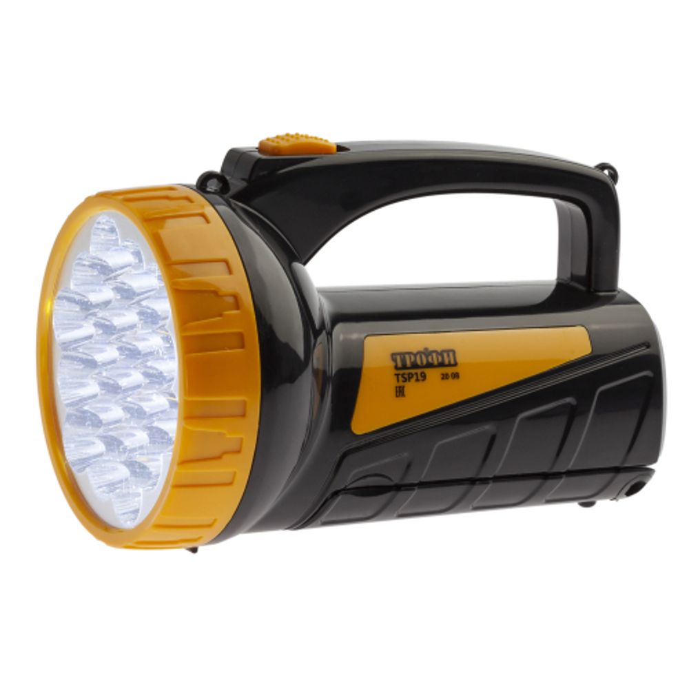Светодиодный фонарь Трофи TSP19 прожекторный аккумуляторный со встроенным светильником