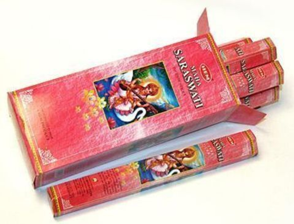 HEM Maha Saraswati шестигранник Благовоние Маха Сарасвати