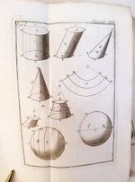 "Элементы геометрии Клеро (Elemens de Geometrie de Clairaut)". Par M.Clairaut (математик). 1753 г. - антикварная книга