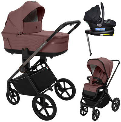 Коляска 4 в 1 Sweet Baby SBL Elegante Therma + автокресло Elegante Plus с базой i-Size ISOFIX DK780 Mokka