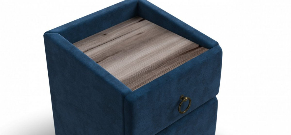 Тумба БОСС КЛАССИК Монолит Синий, Вяз каменный (снят с производства)