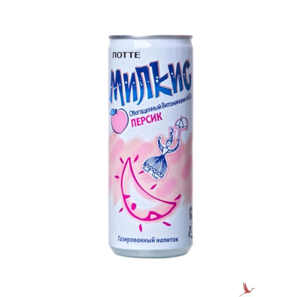 Напиток газированный Milkis со вкусом персика, 250 мл