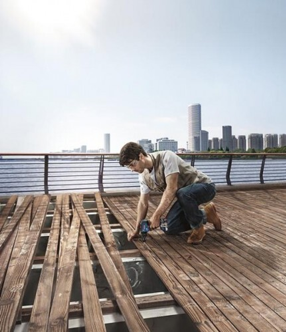 Дрель-шуруповерт аккумуляторная BOSCH GSB 18 V-50 ударная 06019H5120 L-Case, 2х2,0 Ач