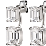 Серьги-трансформеры 2-in-1 Dyrberg Kern TETI SS CRYSTAL 460008