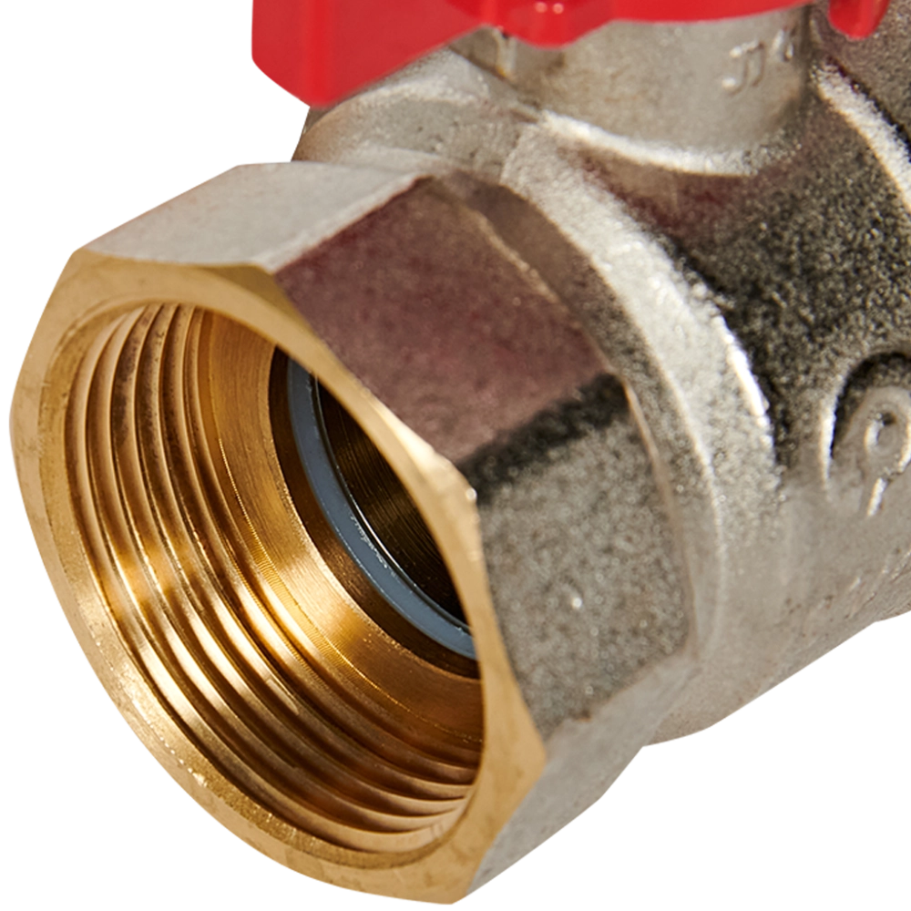 Кран шаровой полнопроходной ROMMER - 1"1/4 (ВР/НР, PN40, ручка-бабочка)