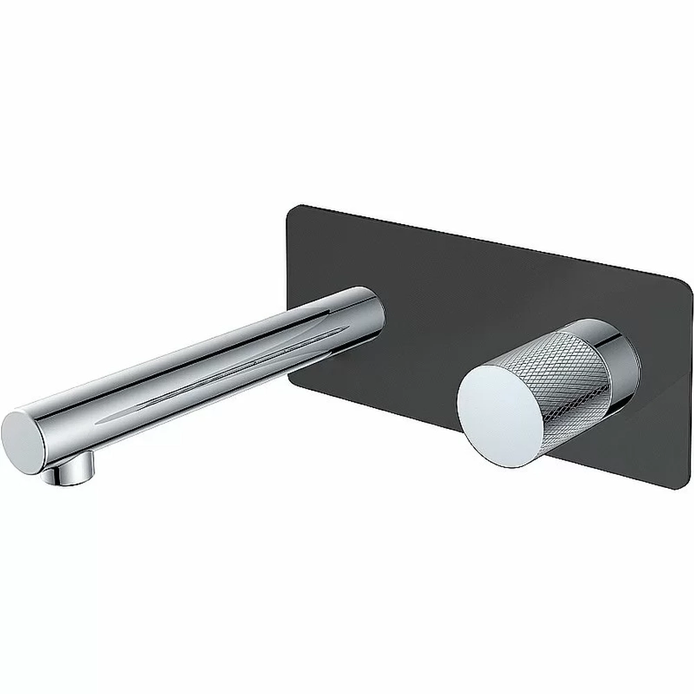 Смеситель для раковины Boheme Stick 125-BCR.2 черный/хром