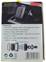 Держатель телефона автомобильный чёрный зажим