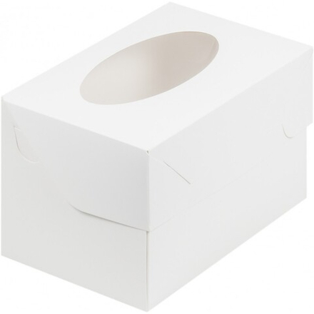 Коробка для капкейков (2), 160*100*100, белая