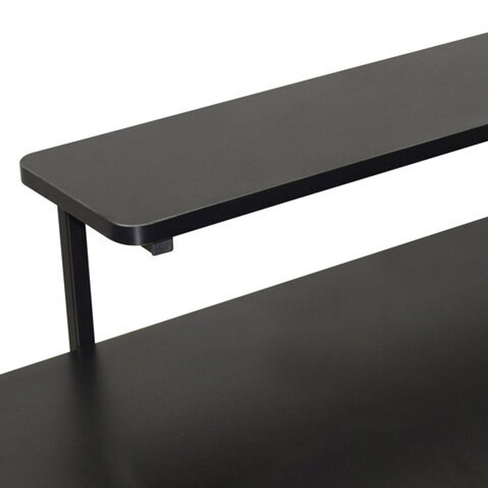 Стол на металлокаркасе BRABIX "TECH GT-002", 1000х635х750 мм, черный, 641858