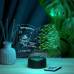 Ночник "Книга - первому учителю" (Ваш текст)