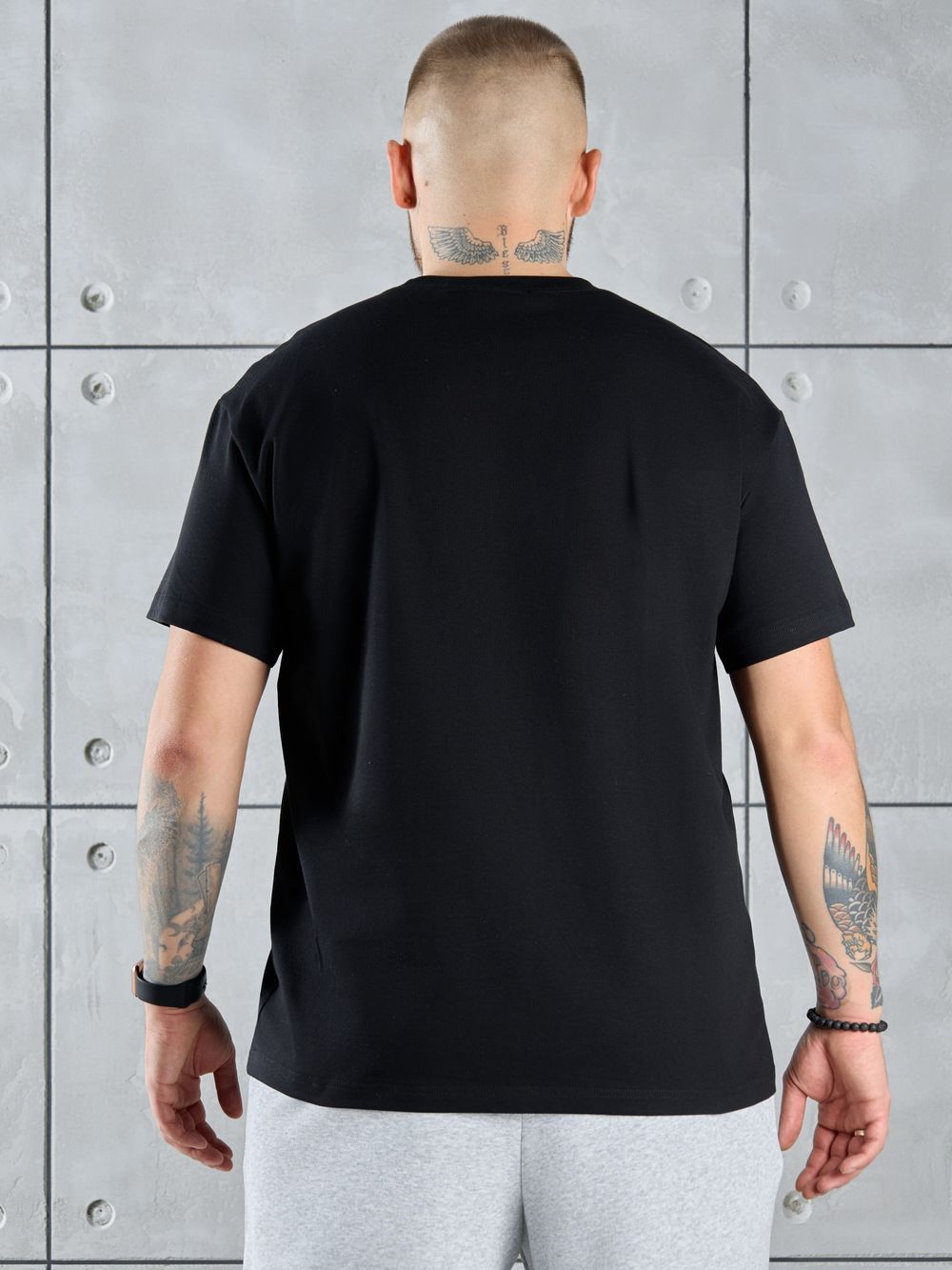 Фуфайка (футболка) мужская Арчи-2 Виотекс ЧЁРНЫЙ